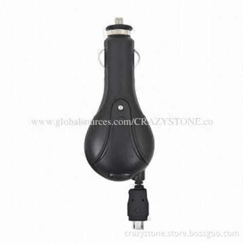 Retractable Micro USB In-car Charger